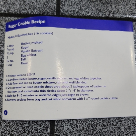 Ice Cream Sandwich Maker. NWOT - Picture 9 of 10